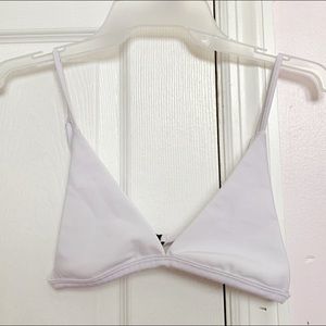 White triangle bikini top